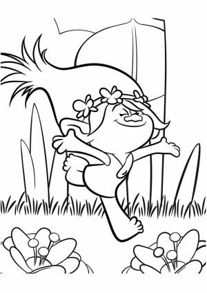 Раскраска Тролли