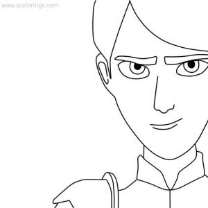 Раскраска охотники на троллей