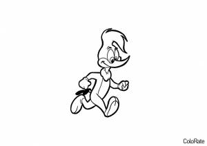 Раскраска Вуди Вудпекер