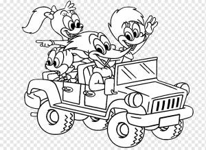 Вуди Дятел Рисование Книжка-раскраска Живопись Скуби-Ду, живопись, png