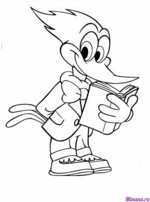 Раскраски дятел