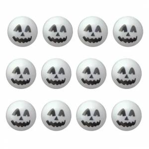 Мячи призрачное лицо для пинг-понга, мячи для настольного понга на Хэллоуин, кошка, украшение для игр в бассейне, 12 шт
