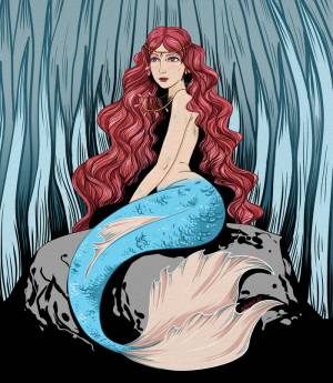 Рыбка Поньо на утесе