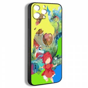 чехол для смартфона Подходит для iPhone 13 pro Рыбка Поньо на утёсе аниме милая девушка рыбка рисунок MAC47