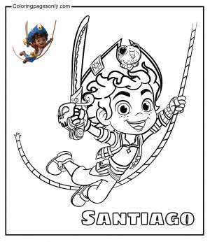 Раскраски Сантьяго среди морей