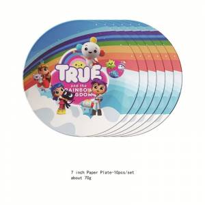 Набор одноразовой посуды «Реальное Радужное королевство», украшение для дня рождения, тарелки, чашки, флажки, детские игрушки