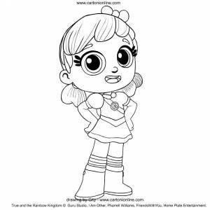 Раскраски Тру и радужное королевство