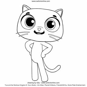 Раскраска Бартлби ди Вера и Королевство радуги