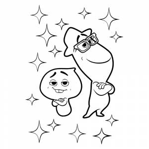 Раскраска Души Джо и 22 в мире душ