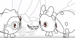 Раскраска Малышарики