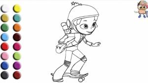 Раскраска для детей АЛЁНКА