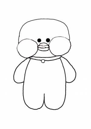 Утя раскраска