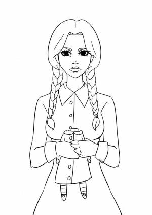 Раскраска Безголовая кукла