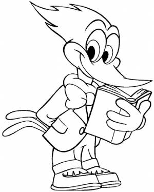 Раскраска дятел