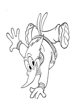 Раскраски Дятел Вуди