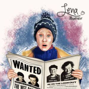 Home alone illustration