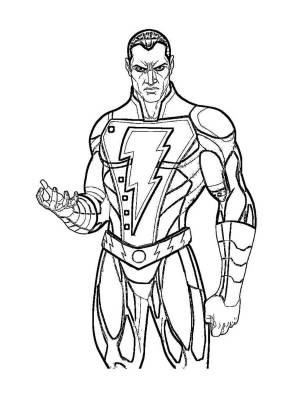 Раскраски Черный Адам
