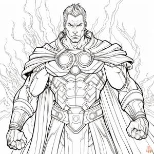 Раскраски Черный Адам для печати  для детей и взрослых