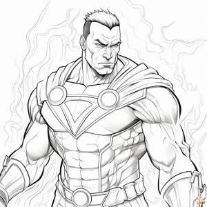 Раскраски Черный Адам для печати  для детей и взрослых