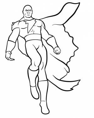 Раскраски Черный Адам