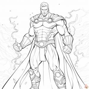 Раскраски Черный Адам для печати  для детей и взрослых