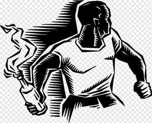 Бунт, Человек, Огонь, Оружие, Бутылка, Бомбардировка, Радикальная графика, Рисование, Черно Белый, png