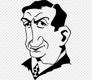 Мультфильм рисунок, серьезный человек, белый, лицо, другие png