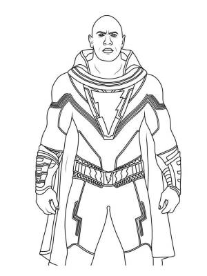 Раскраски Черный Адам