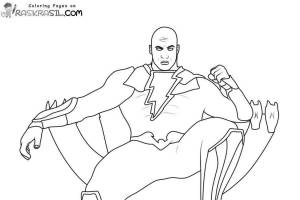 Раскраски Черный адам
