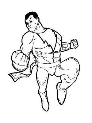 Раскраски Черный Адам