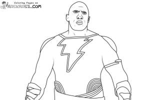 Раскраски Черный адам