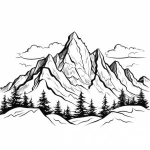 Раскраски горы