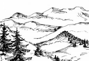 Раскраски Горы