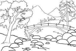 Раскраски Река, poisk