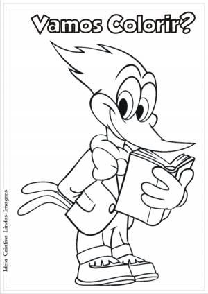 DataLife Engine > Версия для печати > Дятел вуди раскраска