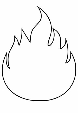 Раскраска Огонь Легкий