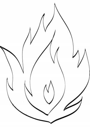 Раскраска огонь