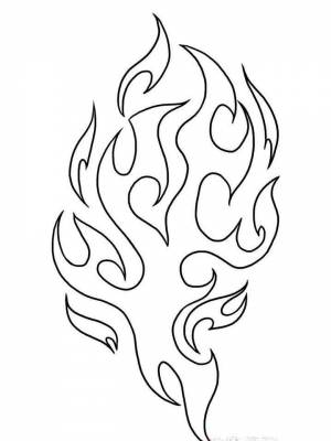 Раскраска Огонь для девочек