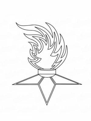 Картинка Вечный огонь  раскраску