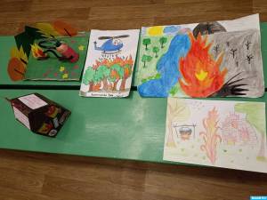 Фотоотчет о конкурсе детских творческих работ «Осторожно, огонь»