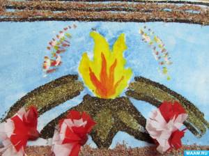 Мастер-класс для педагогов дошкольного образования «Рисуем Вечный огонь»