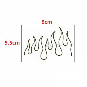 Водостойкая Временная тату-наклейка, рисунок пламени, линия, рисование огня, Ele, Мужская t, ненастоящая тату флэш-тату, маленькое искусство для детей, мужчин, женщин, мужчин