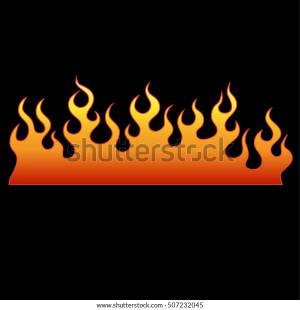 Пламя огонь вектор татуировки, огонь племенной