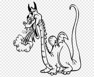 Книжка-раскраска Дракон Огненное дыхание Ребенок, огнедышащий дракон, легендарное существо, млекопитающее png