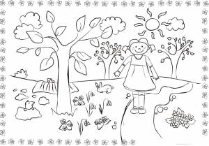 бесплатные раскраски для детей с природой раскраски детские весна
