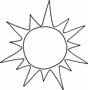 Раскраски Раскраска Солнышко Солнце