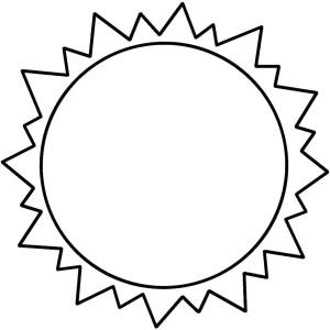 Раскраска Солнце