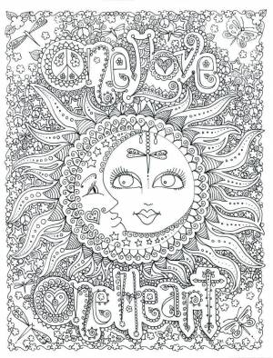 Sun and Moon Coloring Pages