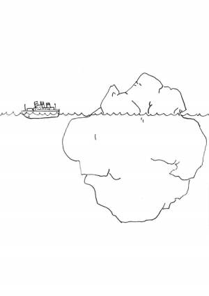 Раскраска айсберг