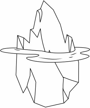 Шаблон для печати Айсберг